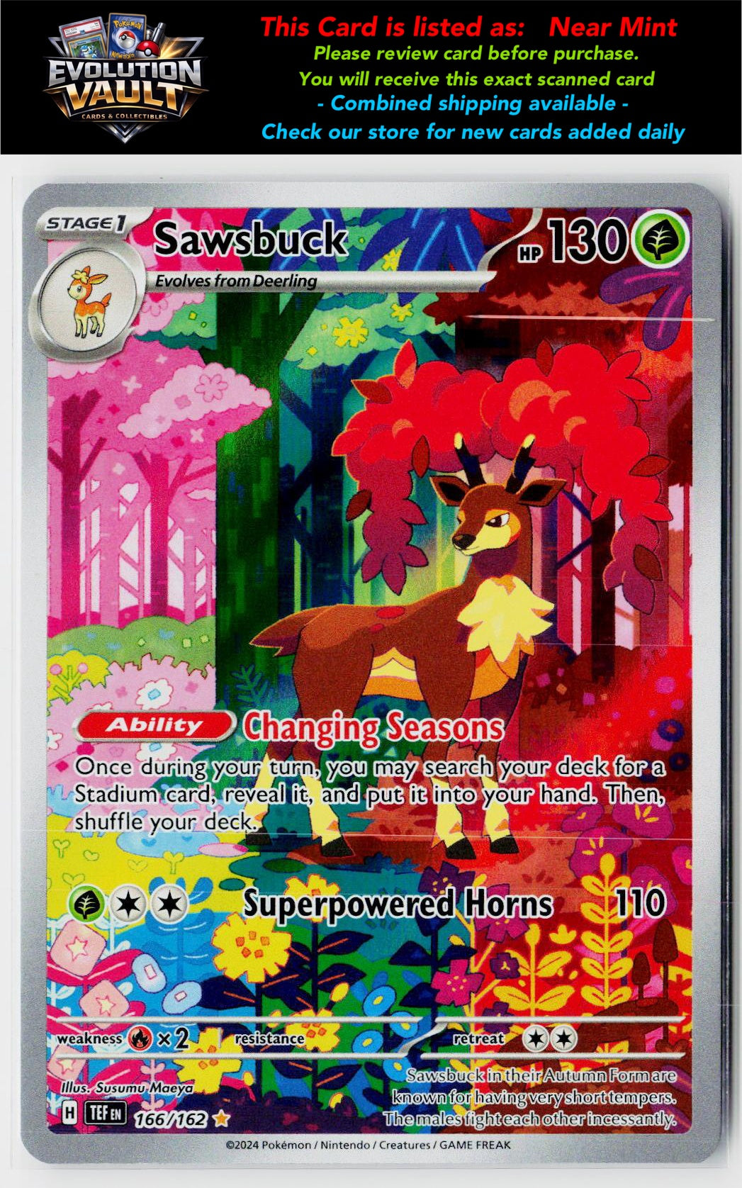 SV05: Temporal Forces #166/162 Sawsbuck