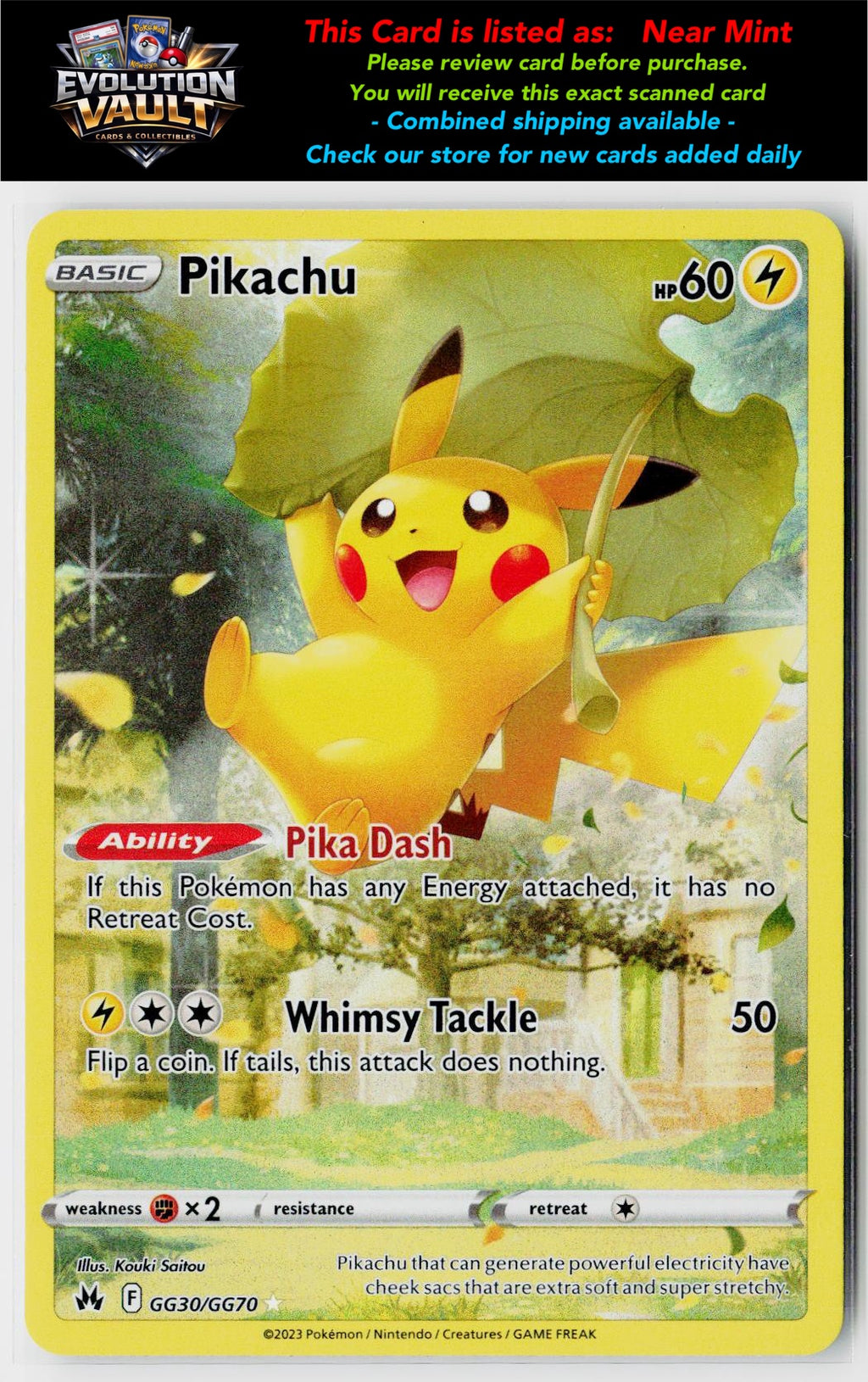 SWSH: Crown Zenith: Galarian Gallery #GG30/GG70 Pikachu