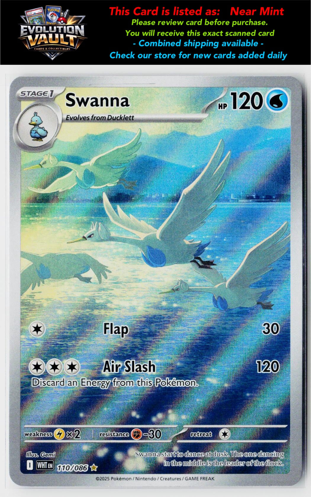 SV: White Flare #110/086 Swanna
