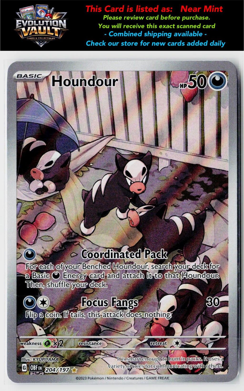 SV03: Obsidian Flames #204/197 Houndour