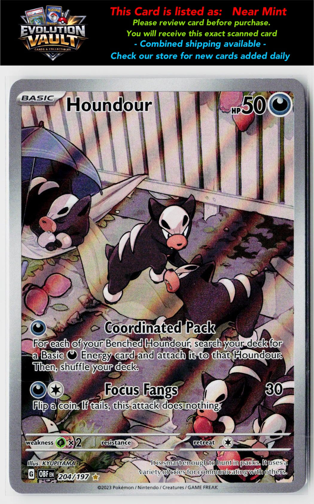 SV03: Obsidian Flames #204/197 Houndour