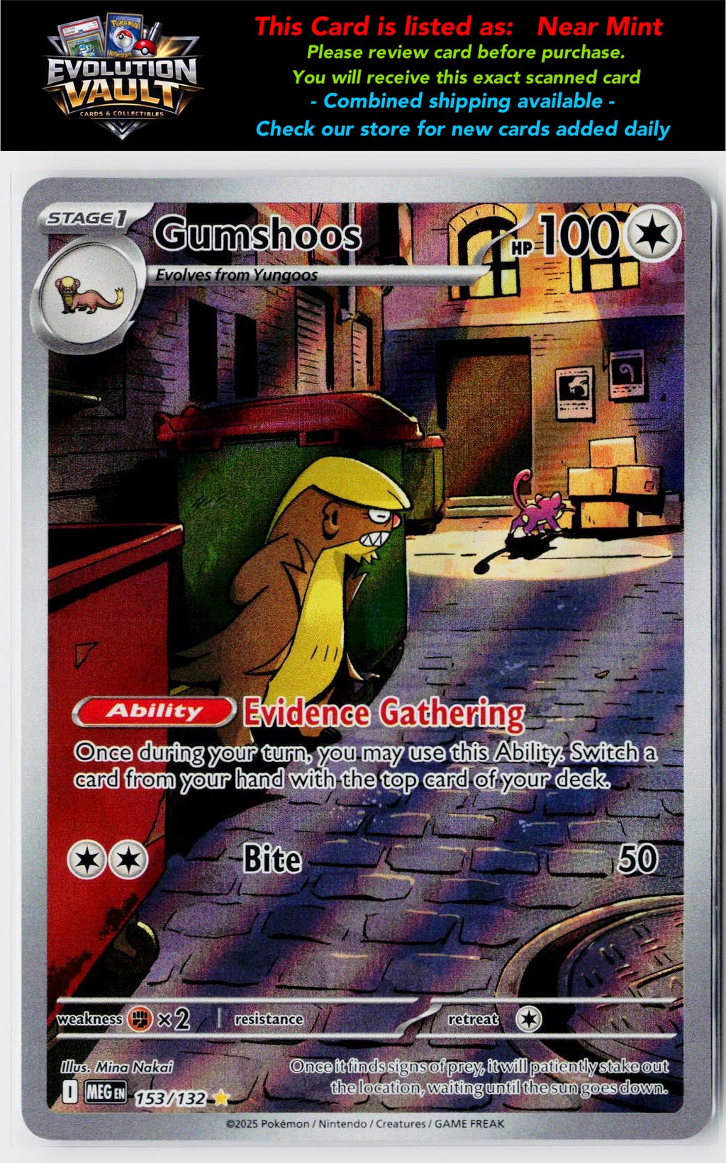 ME01: Mega Evolution #153/132 Gumshoos