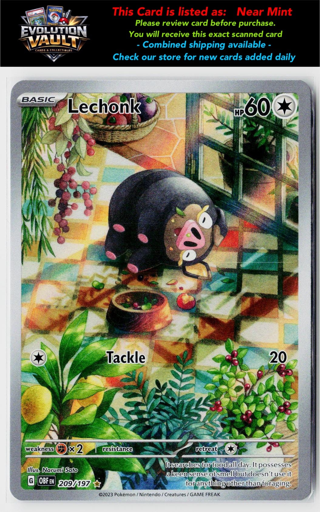 SV03: Obsidian Flames #209/197 Lechonk