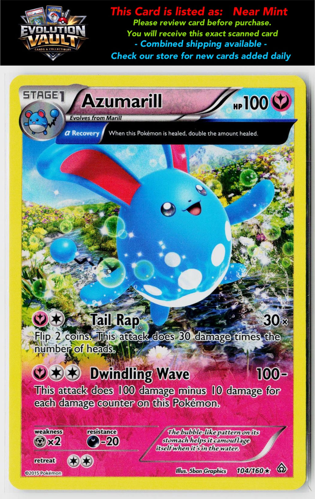XY - Primal Clash #104/160 Azumarill (Alpha)