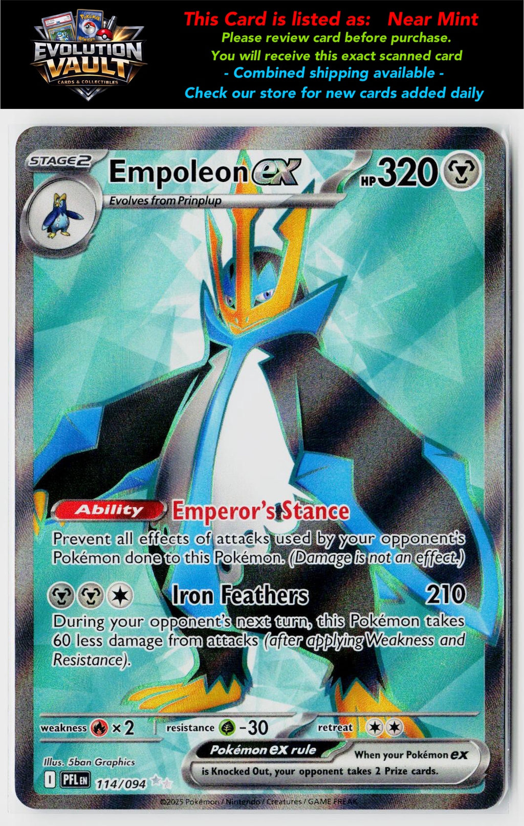 ME02: Phantasmal Flames #114/094 Empoleon ex