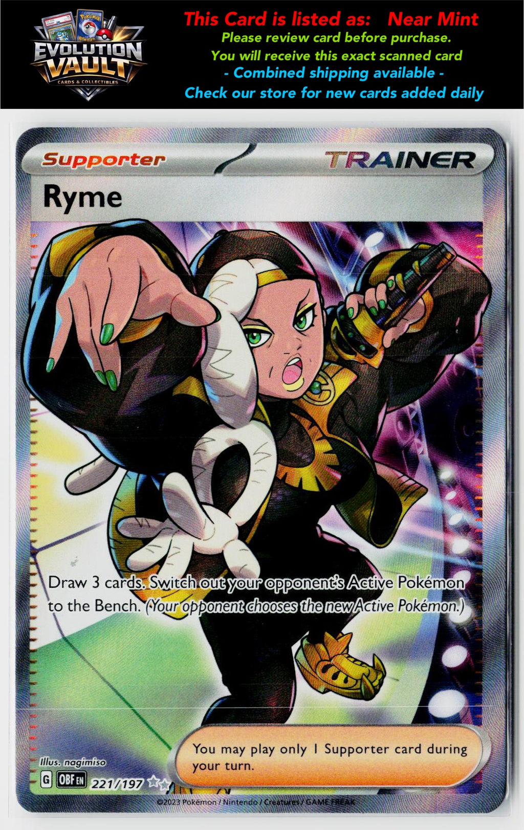 SV03: Obsidian Flames #221/197 Ryme