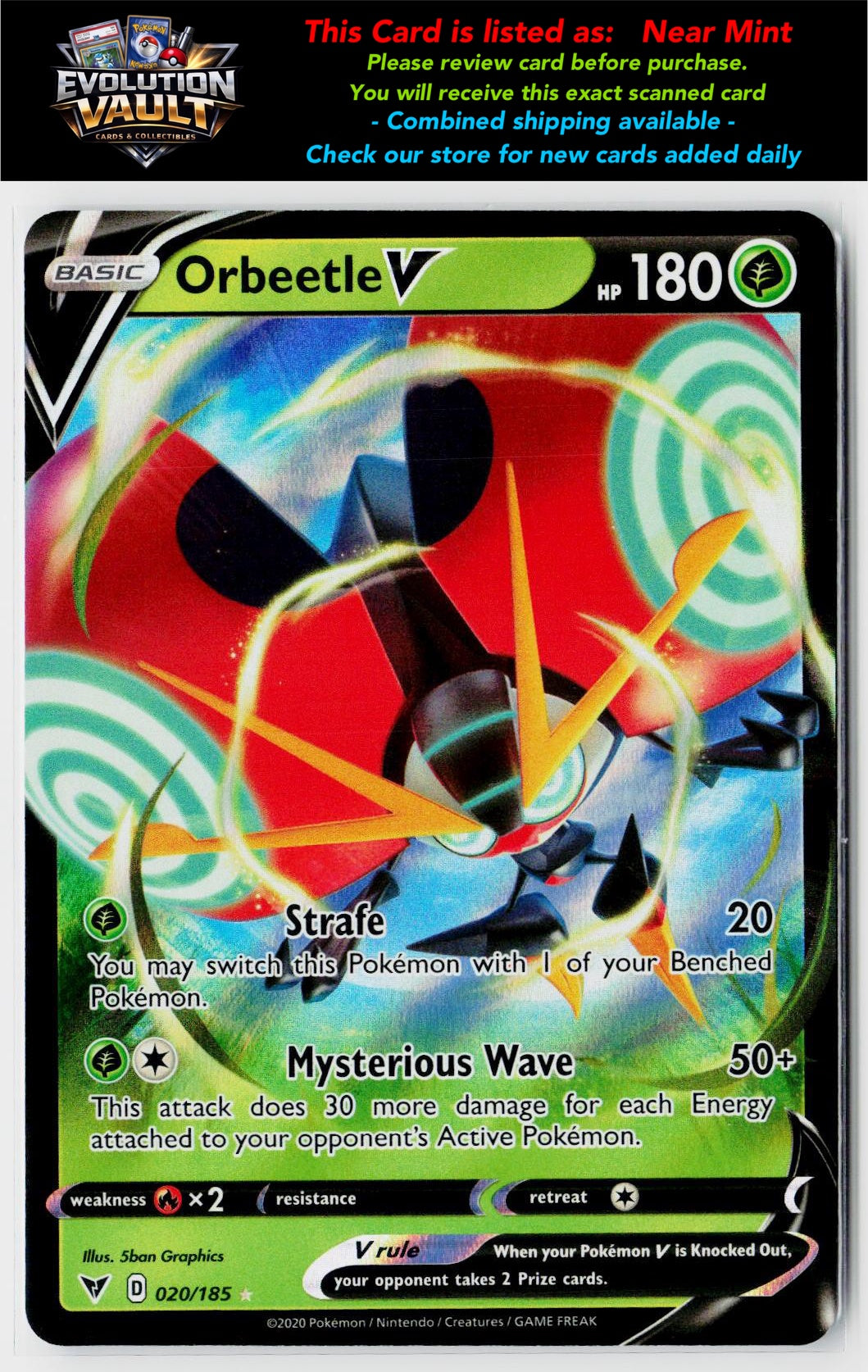 SWSH04: Vivid Voltage #020/185 Orbeetle V