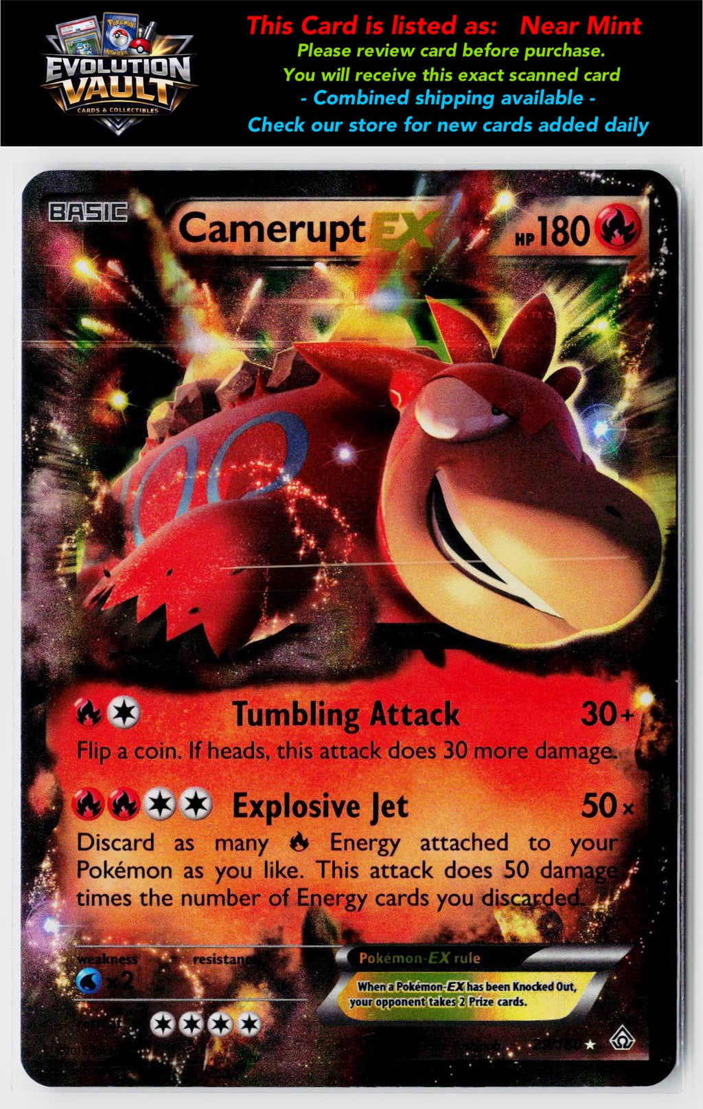 XY - Primal Clash #29/160 Camerupt EX