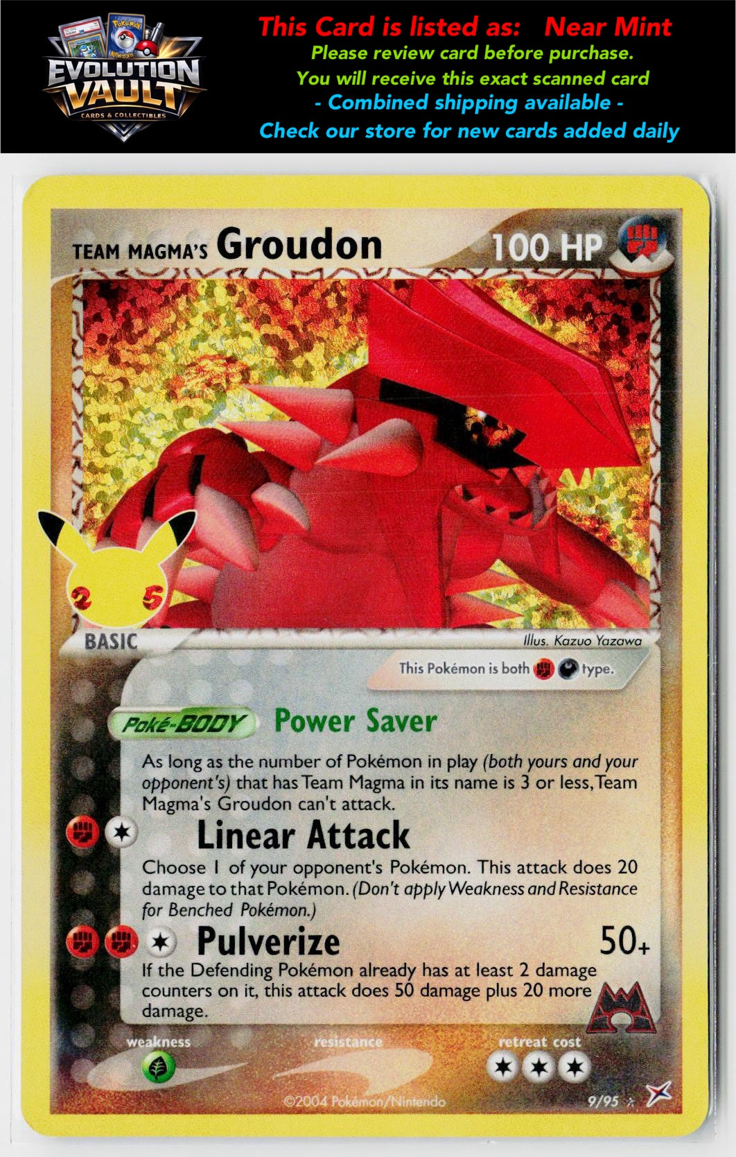 Celebrations: Classic Collection #9/95 Team Magma's Groudon