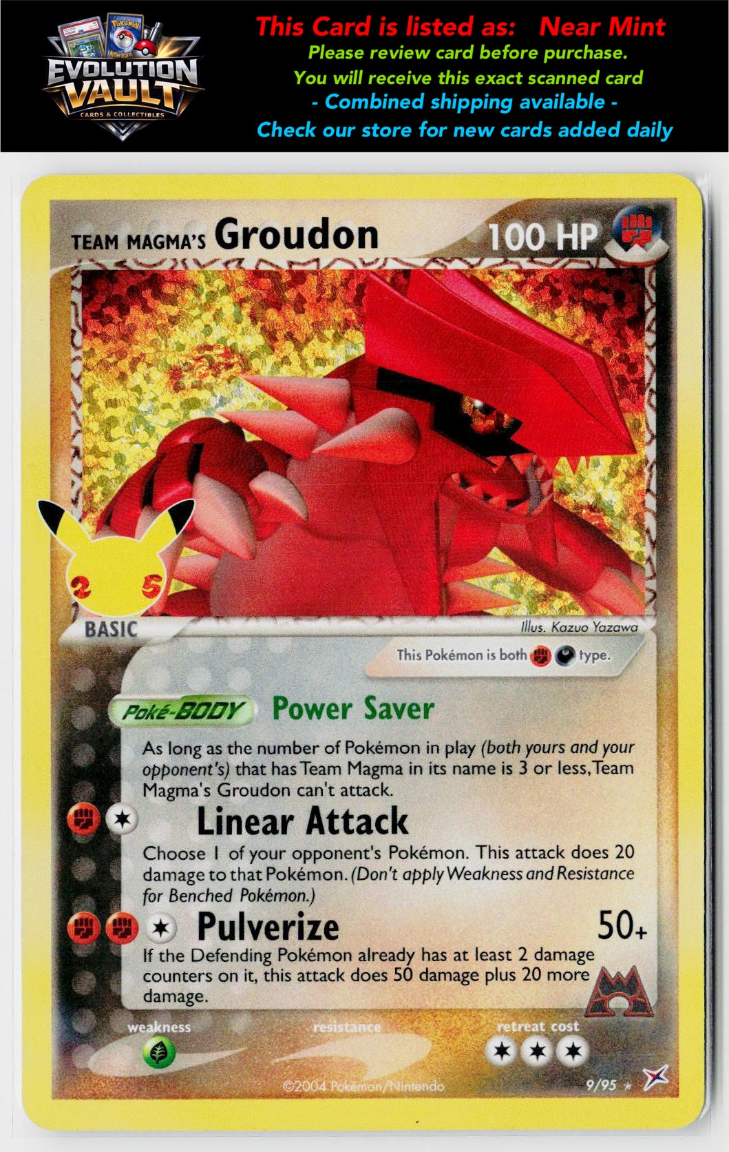 Celebrations: Classic Collection #9/95 Team Magma's Groudon