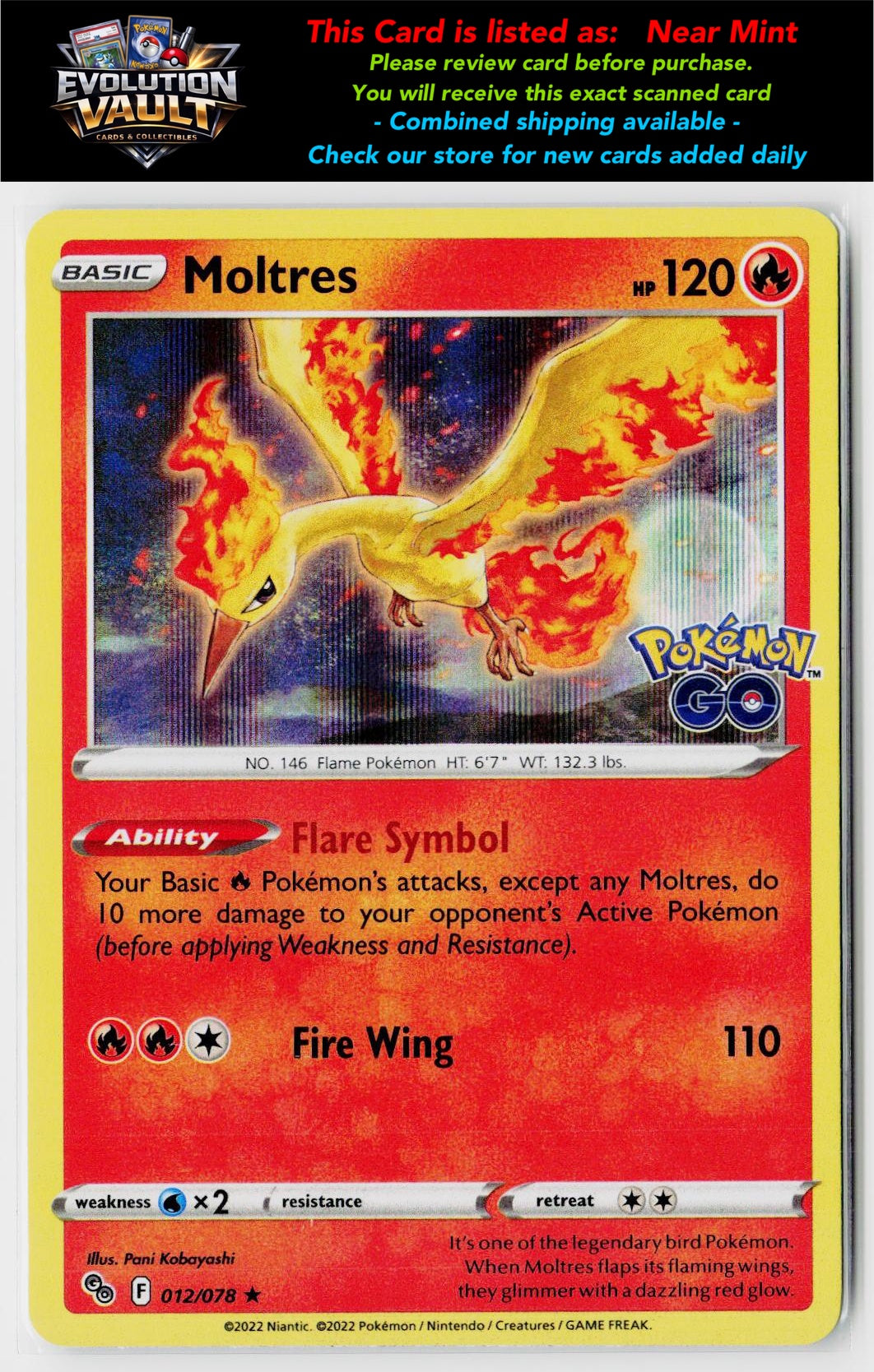 Pokemon GO #012/078 Moltres