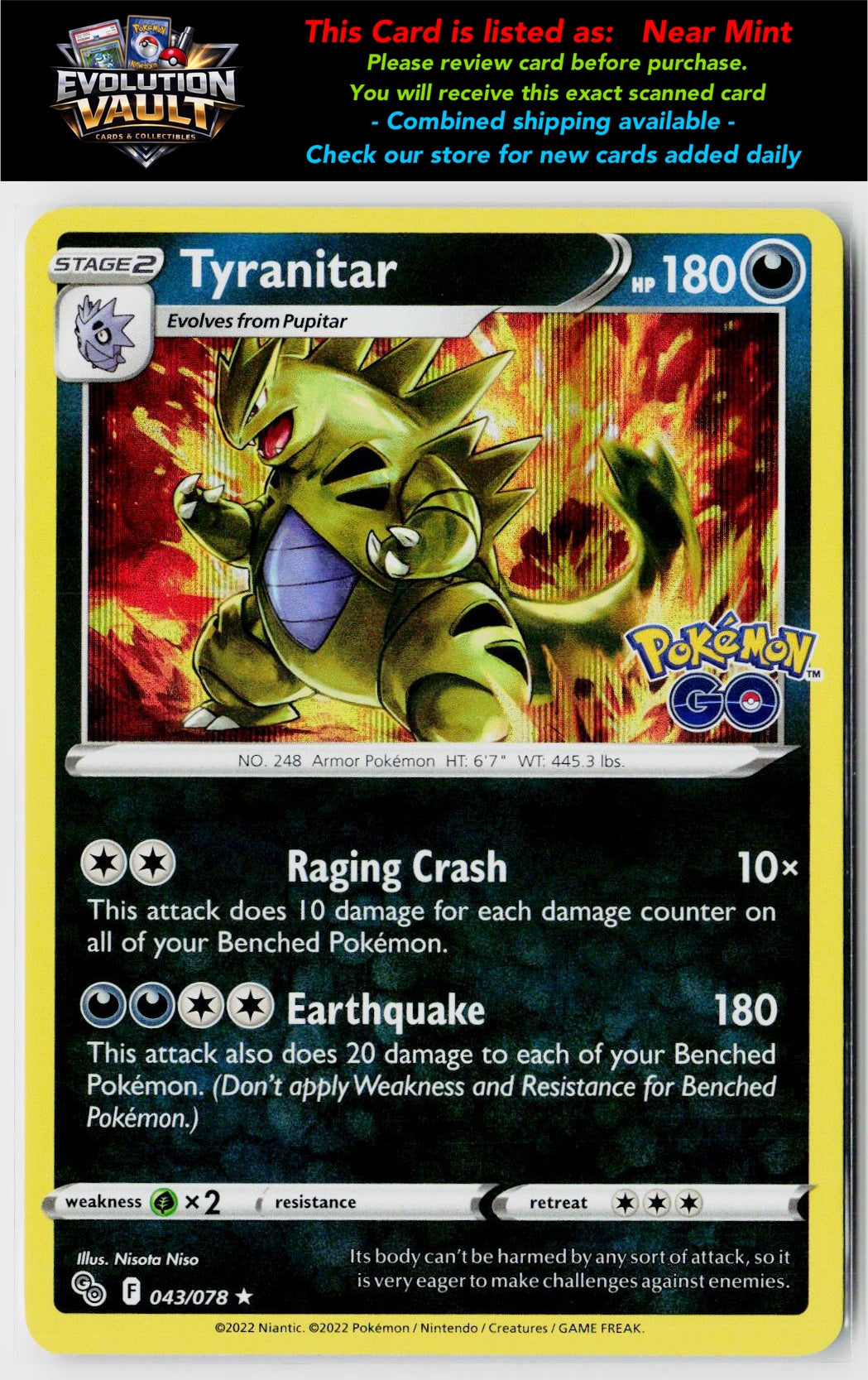Pokemon GO #043/078 Tyranitar
