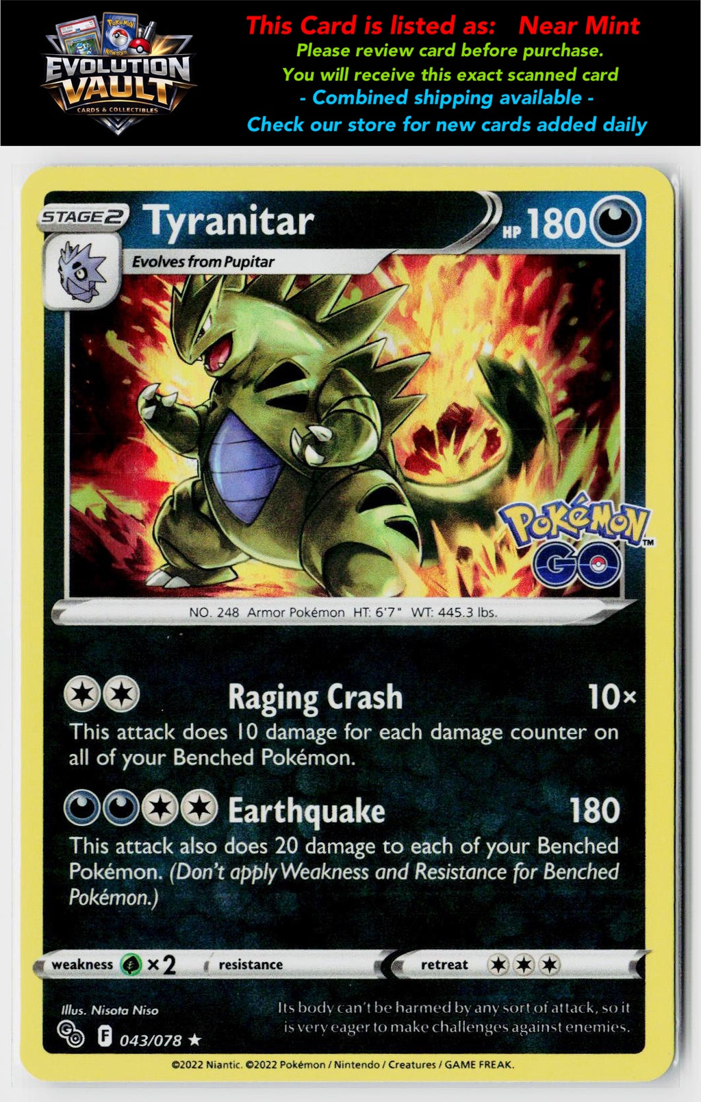 Pokemon GO #043/078 Tyranitar