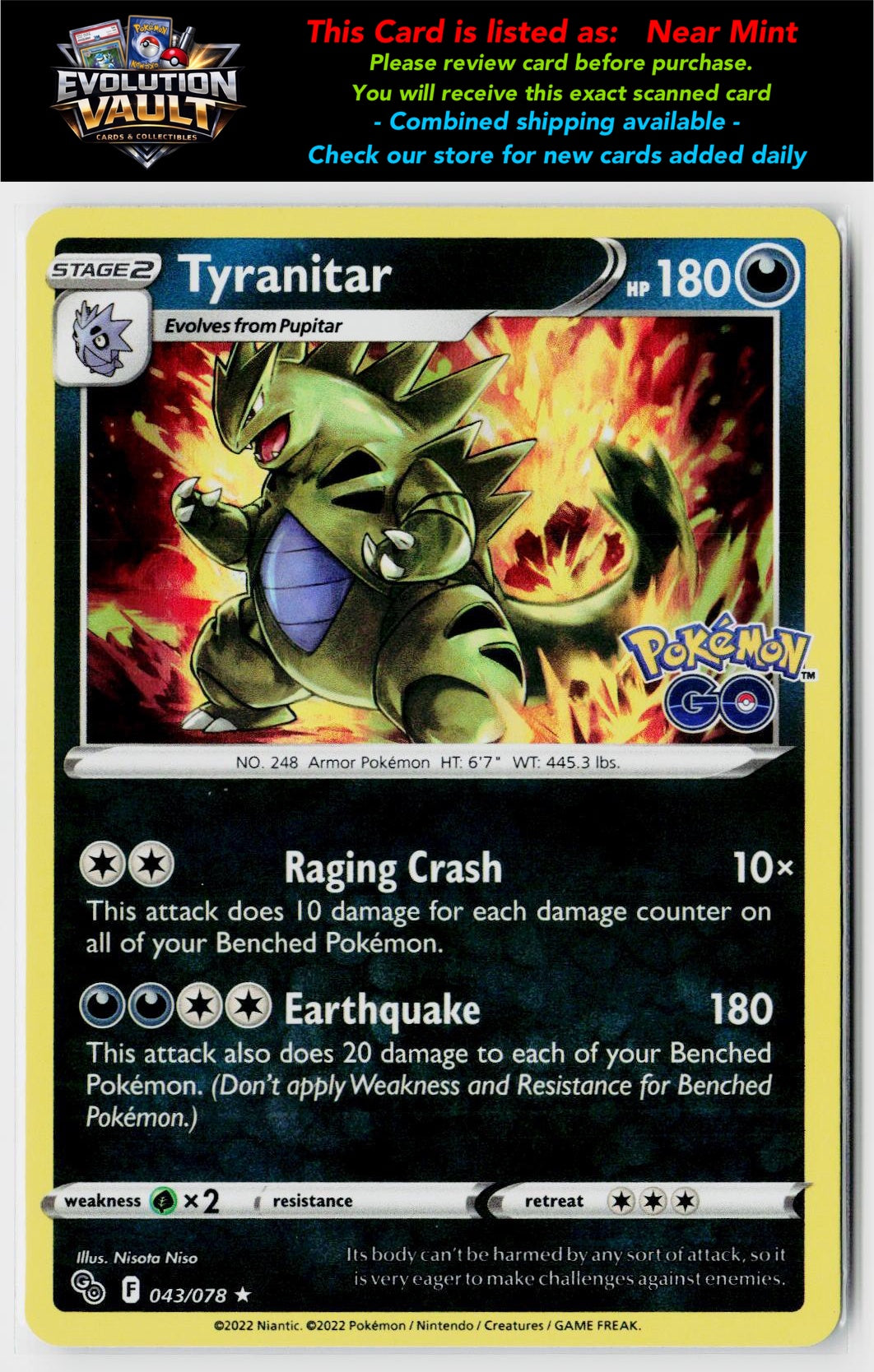 Pokemon GO #043/078 Tyranitar