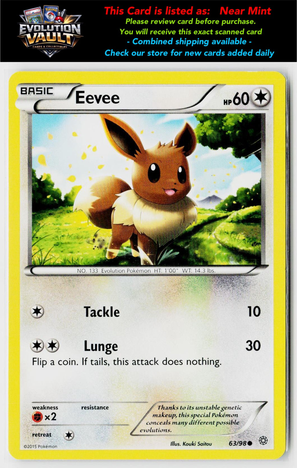 XY - Ancient Origins #63/98 Eevee