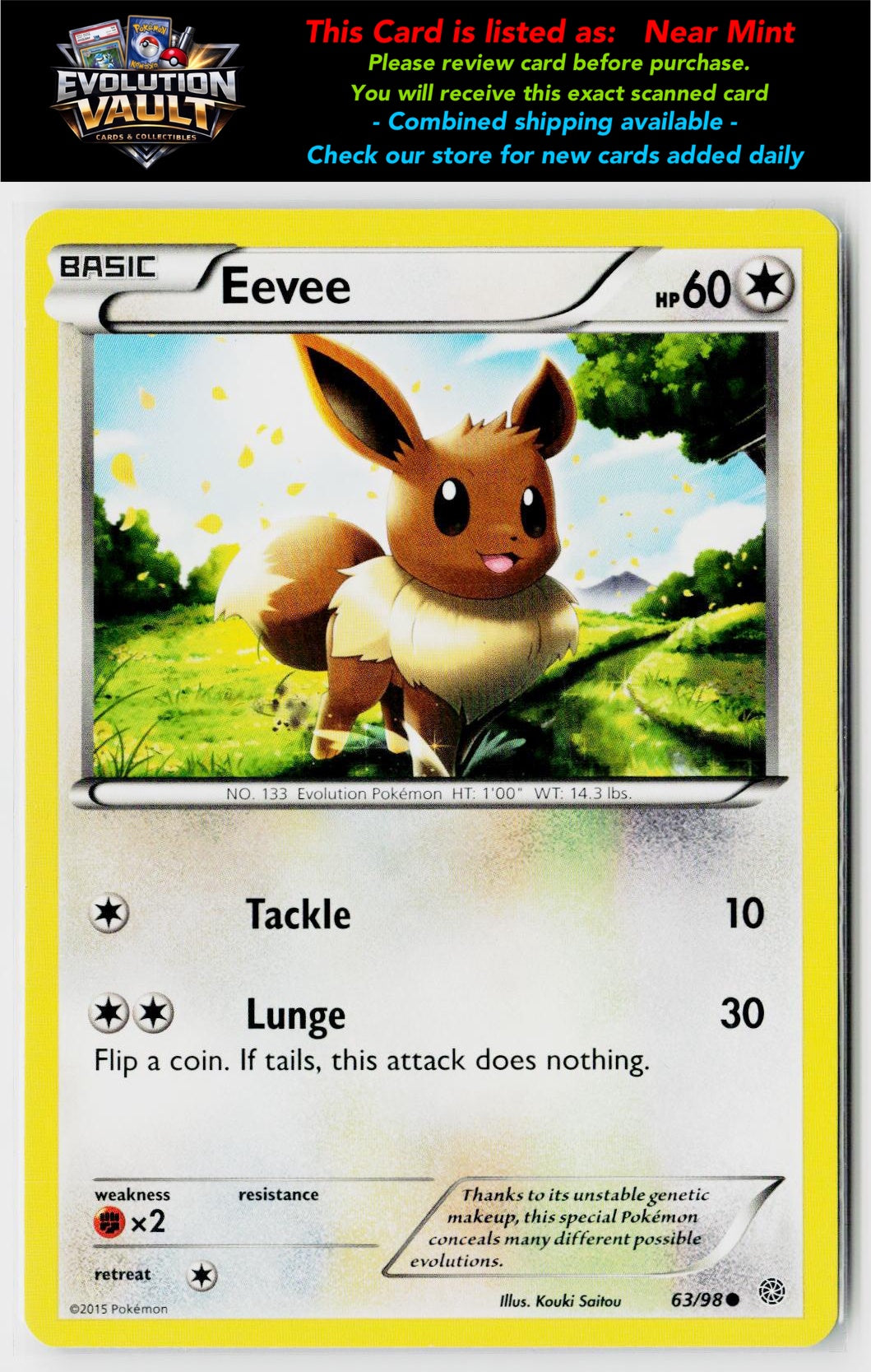 XY - Ancient Origins #63/98 Eevee