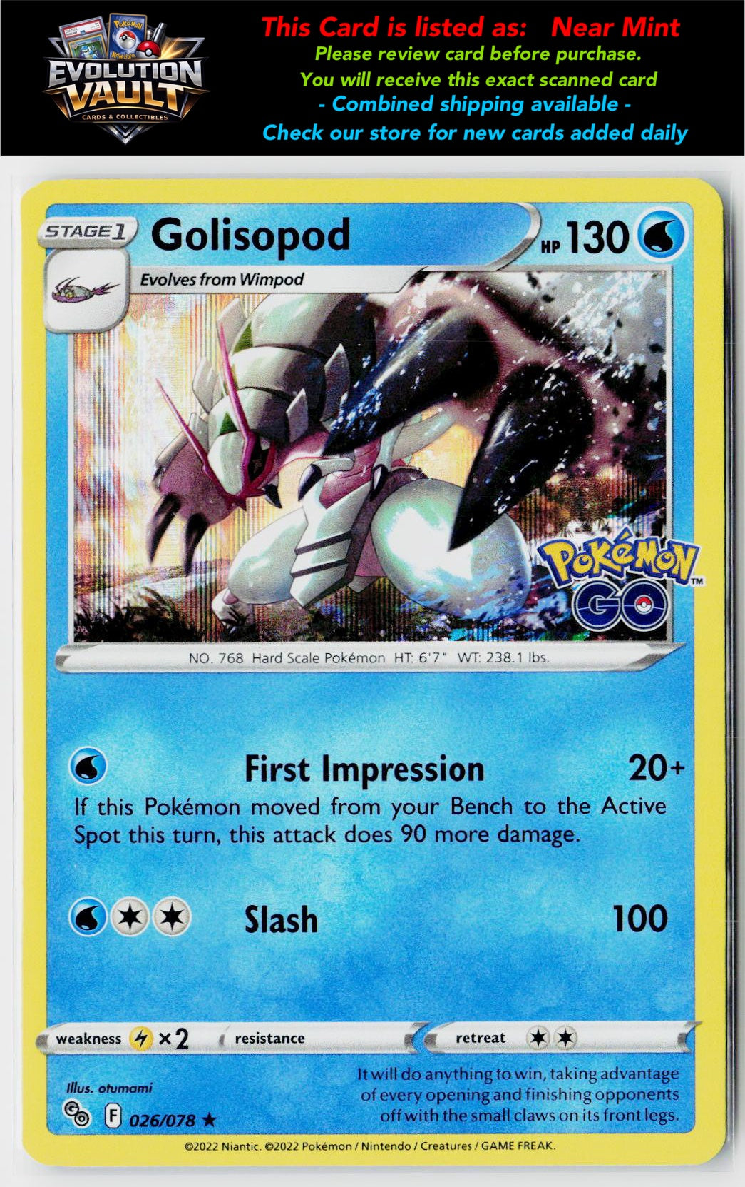 Pokemon GO #026/078 Golisopod
