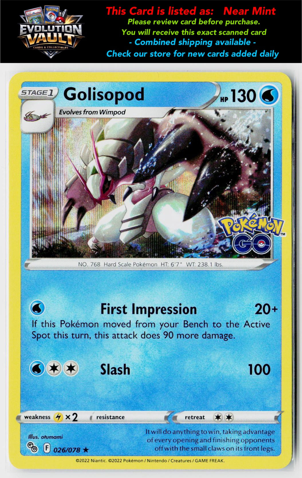 Pokemon GO #026/078 Golisopod
