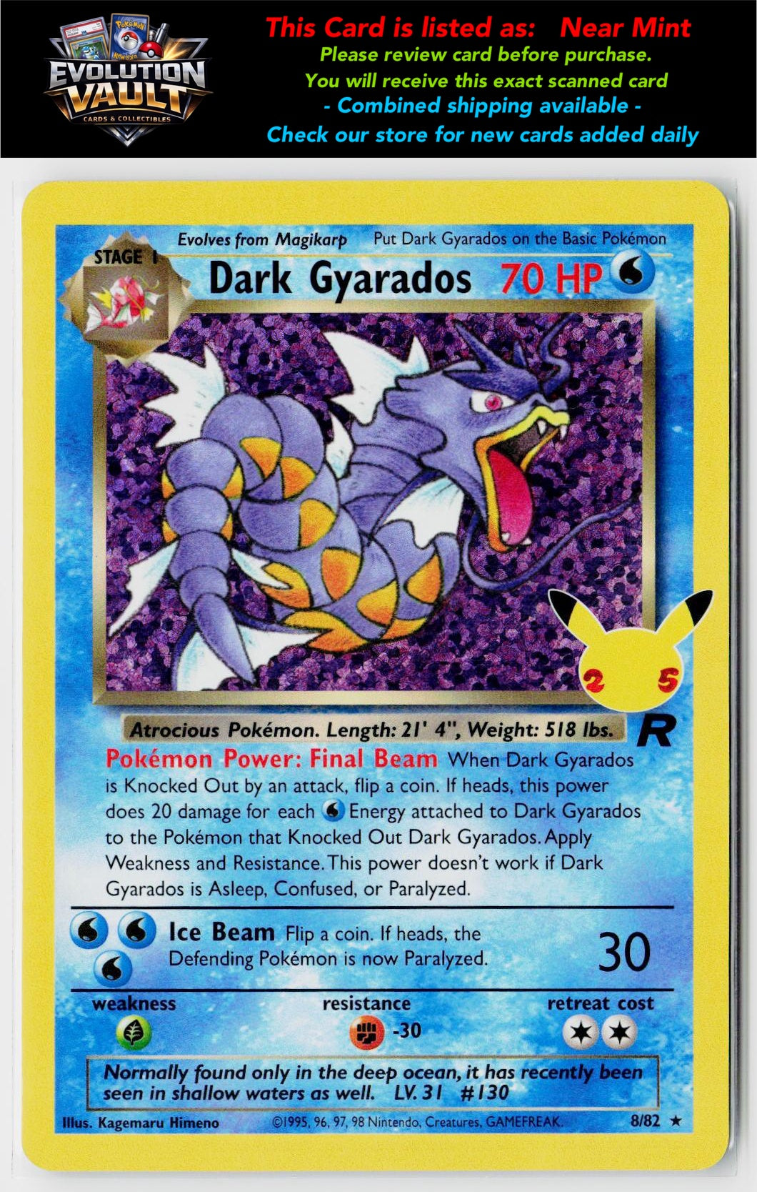 Celebrations: Classic Collection #8/82 Dark Gyarados