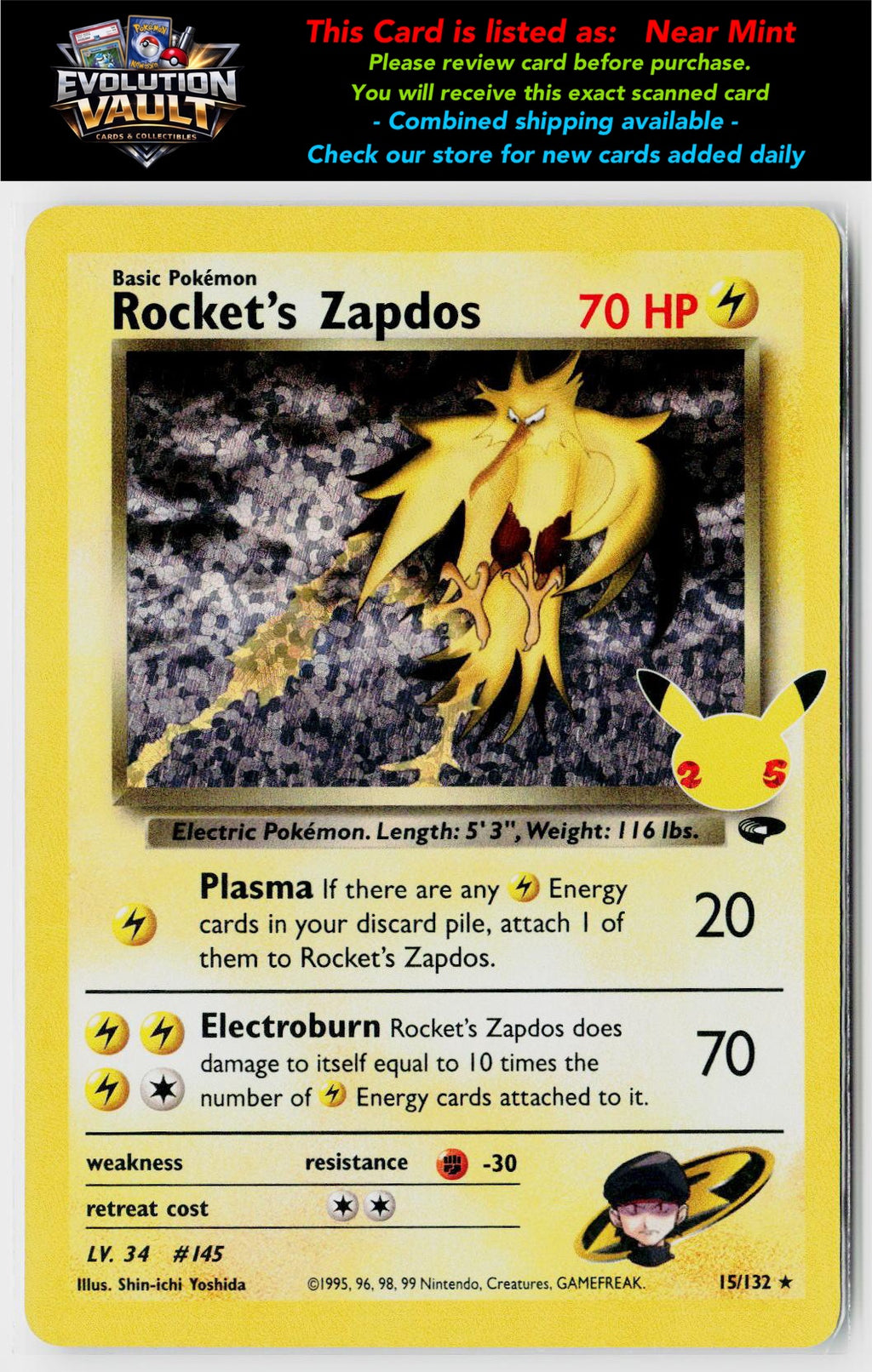 Celebrations: Classic Collection #15/132 Rocket's Zapdos