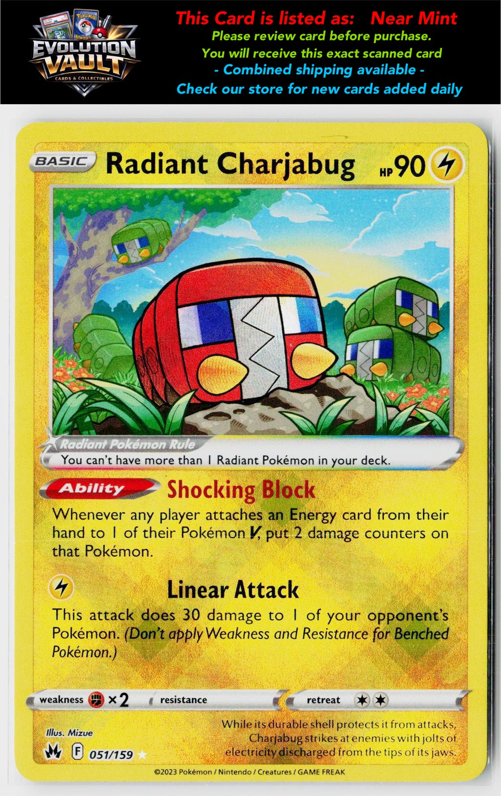 SWSH: Crown Zenith #051/159 Radiant Charjabug