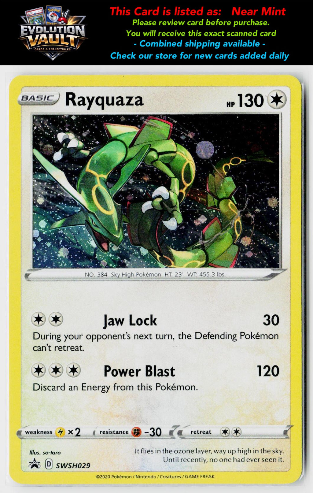 SWSH: Sword & Shield Promo Cards #SWSH029 Rayquaza