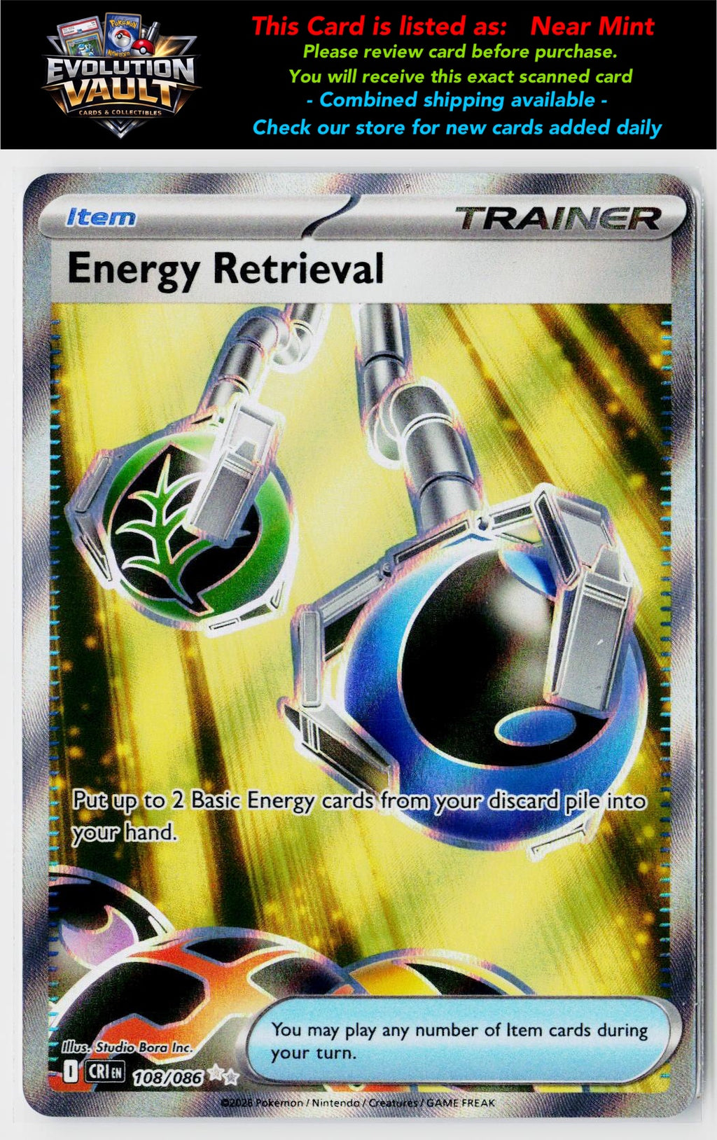 ME04: Chaos Rising #108/086 Energy Retrieval