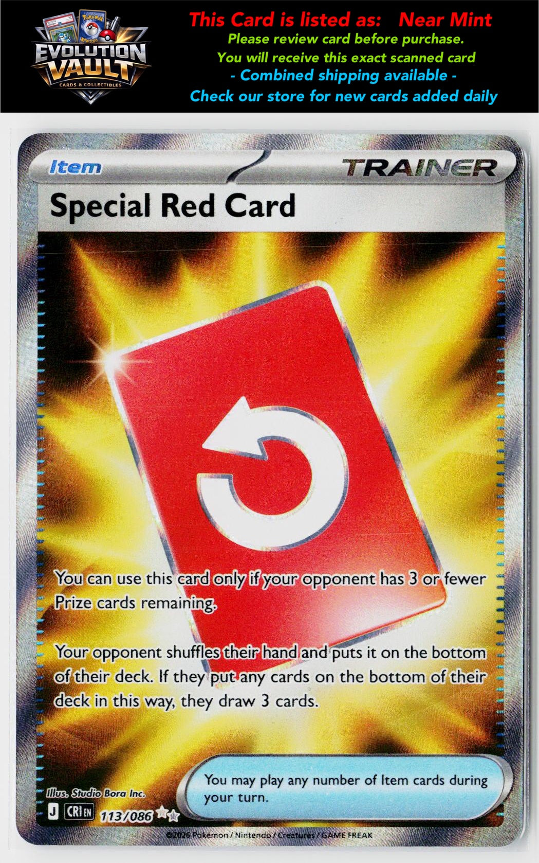 ME04: Chaos Rising #113/086 Special Red Card