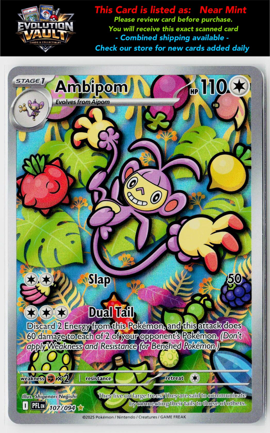 ME02: Phantasmal Flames #107/094 Ambipom