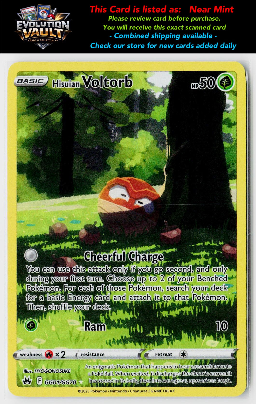 SWSH: Crown Zenith: Galarian Gallery #GG01/GG70 Hisuian Voltorb