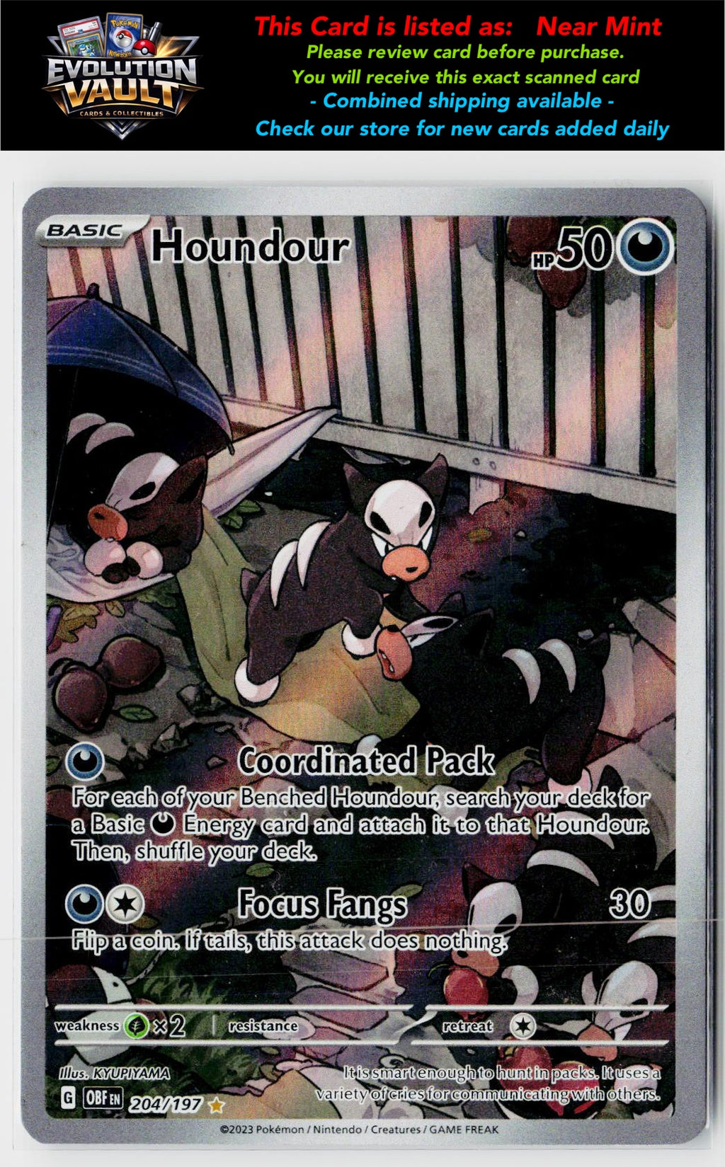 SV03: Obsidian Flames #204/197 Houndour