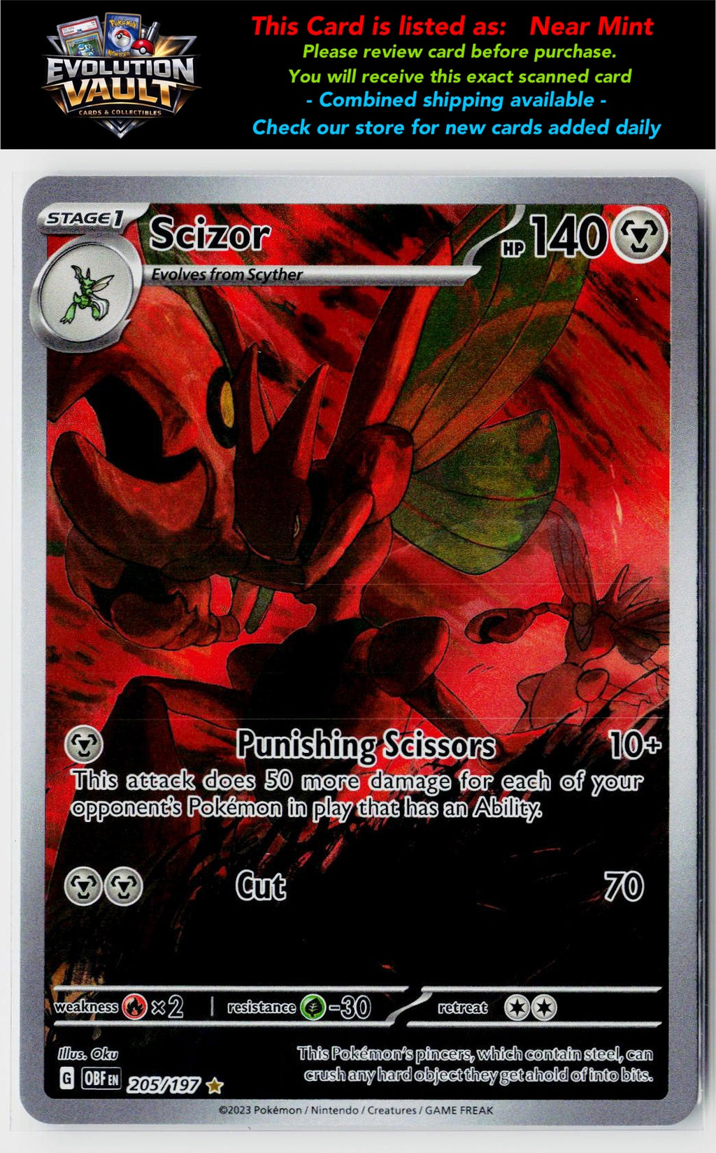 SV03: Obsidian Flames #205/197 Scizor