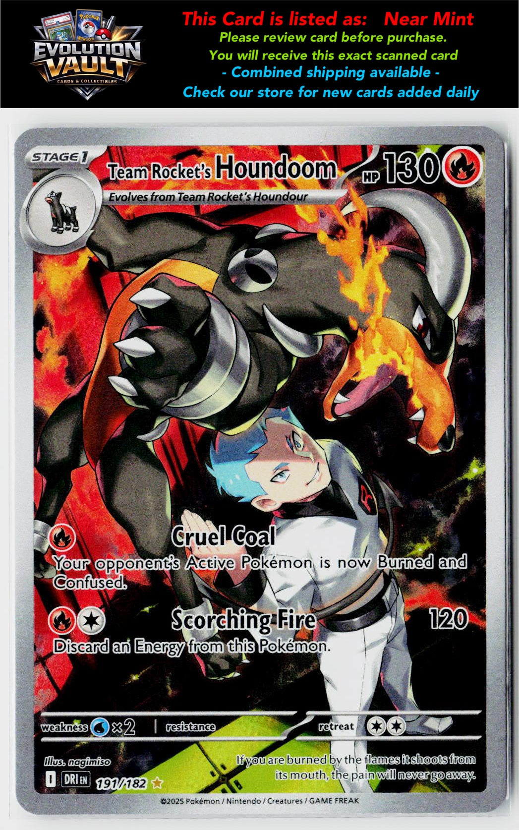 SV10: Destined Rivals #191/182 Team Rocket's Houndoom