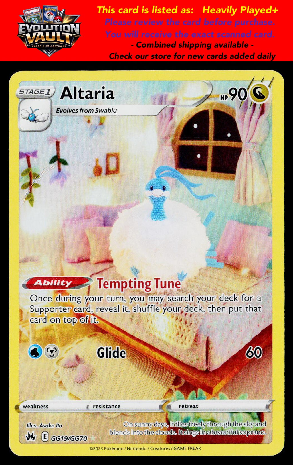 SWSH: Crown Zenith: Galarian Gallery #GG19/GG70 Altaria