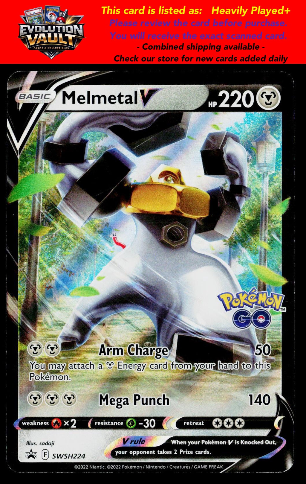 SWSH: Sword & Shield Promo Cards #SWSH224 Melmetal V