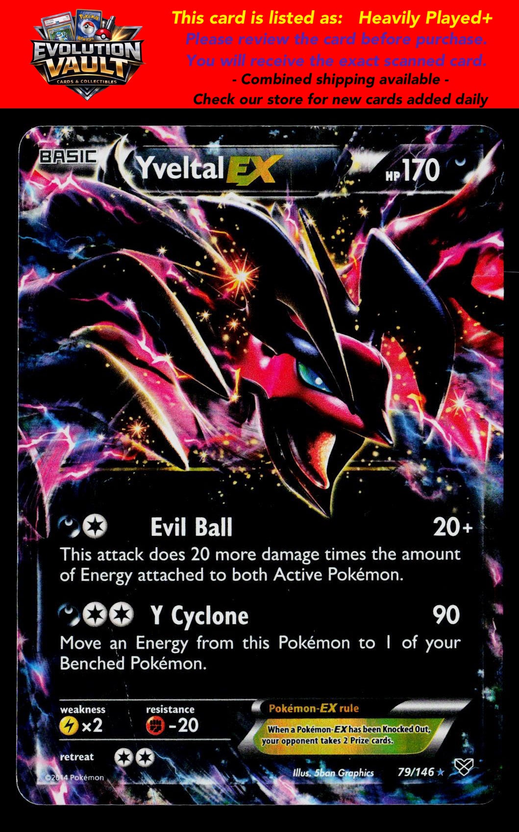 XY Base Set #79/146 Yveltal EX