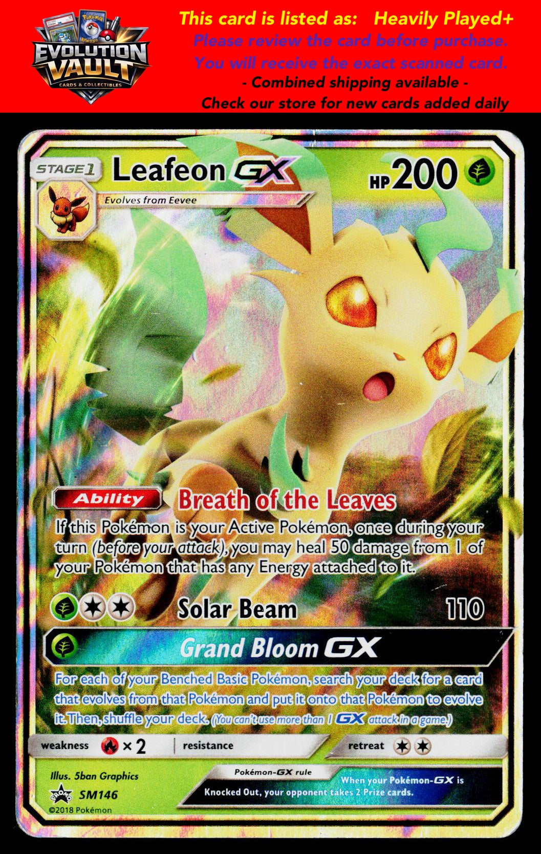 SM Promos #SM146 Leafeon GX