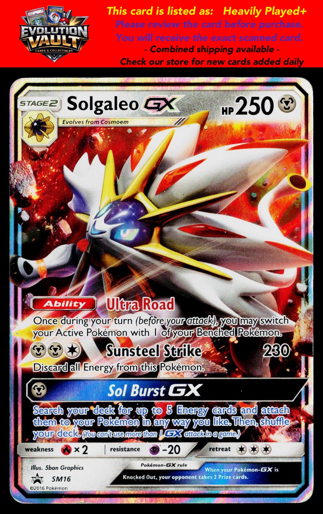 SM Promos #SM16 Solgaleo GX