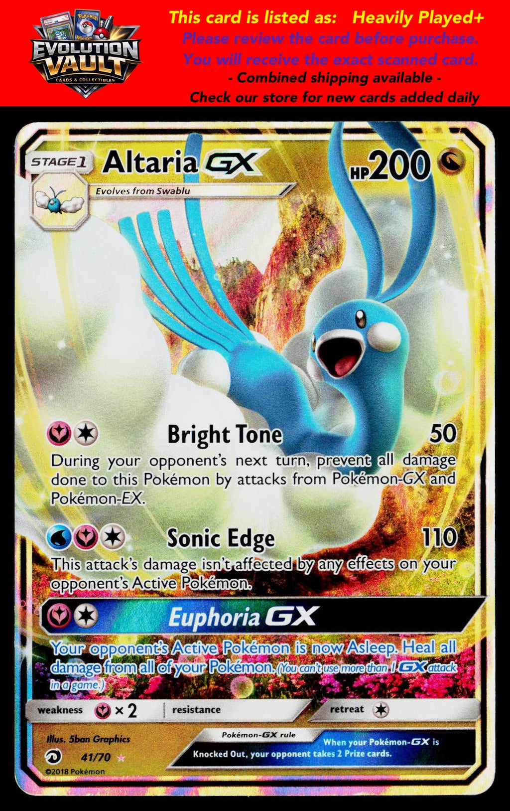 Dragon Majesty #41/70 Altaria GX