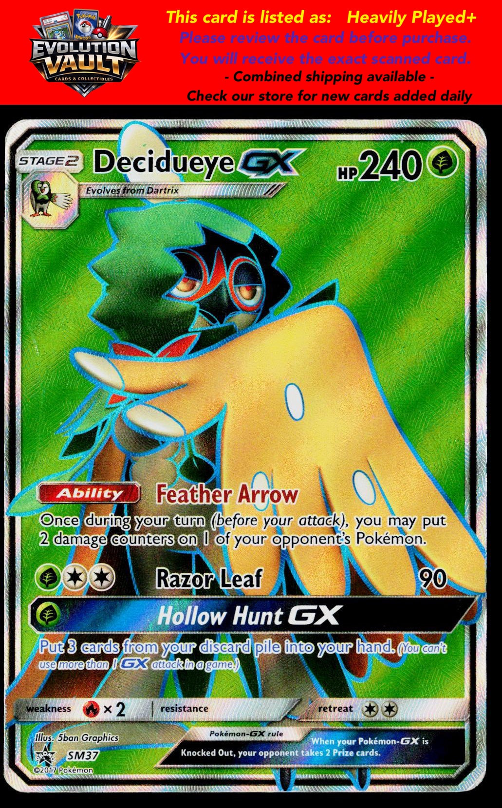 SM Promos #SM37 Decidueye GX