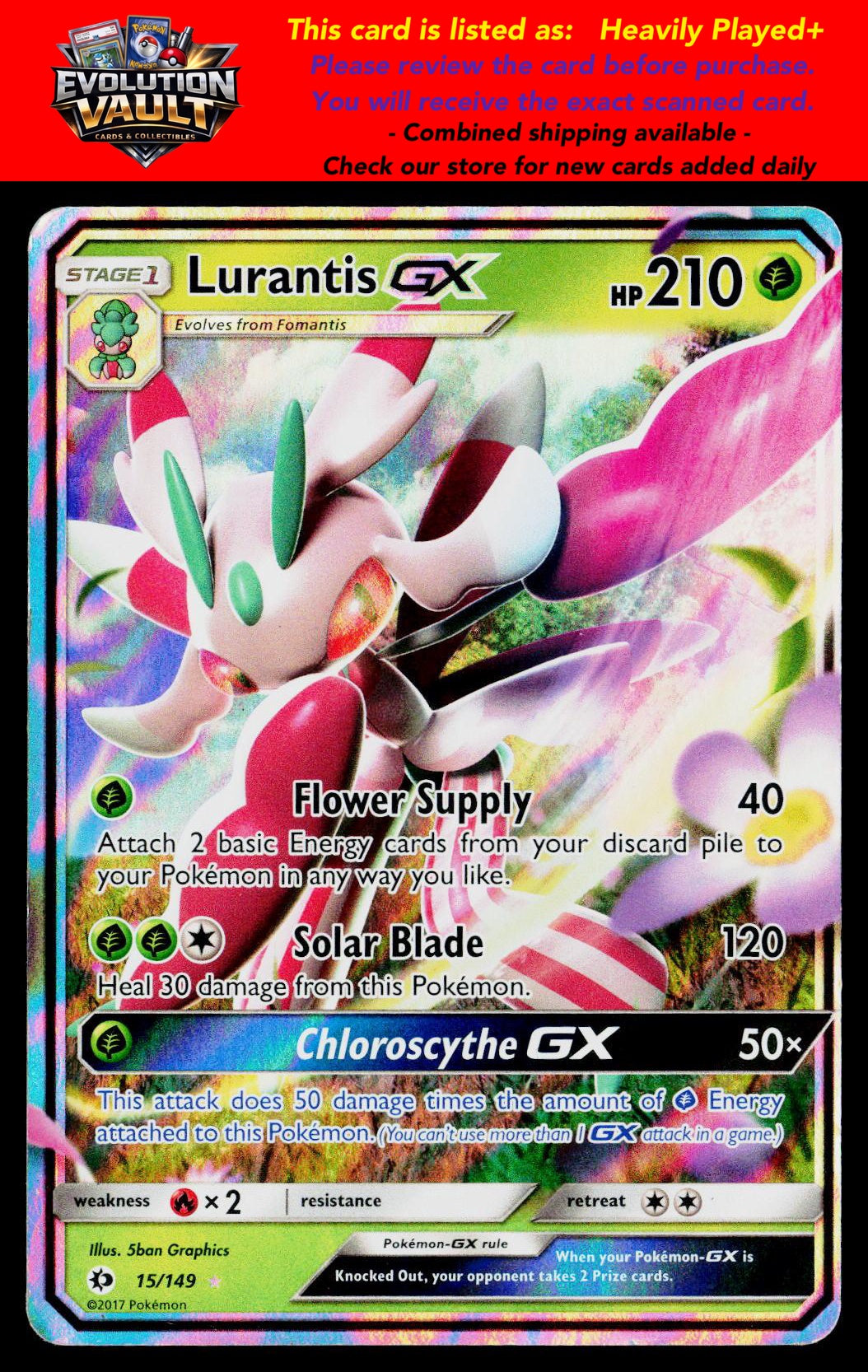 SM Base Set #15/149 Lurantis GX