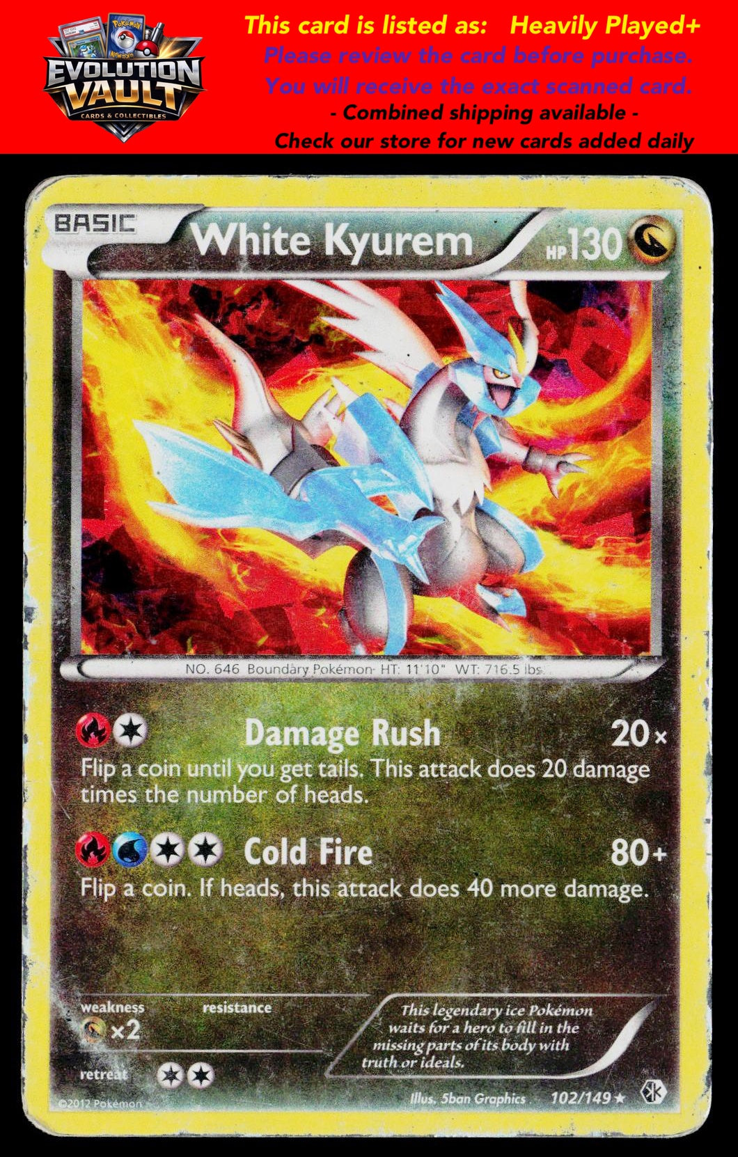 Boundaries Crossed #102/149 White Kyurem
