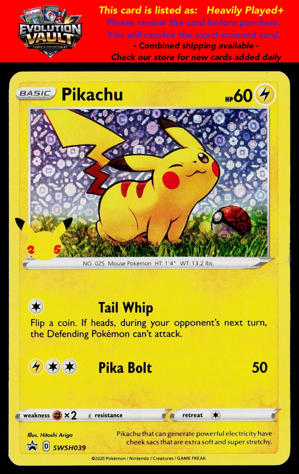 SWSH: Sword & Shield Promo Cards #SWSH039 Pikachu