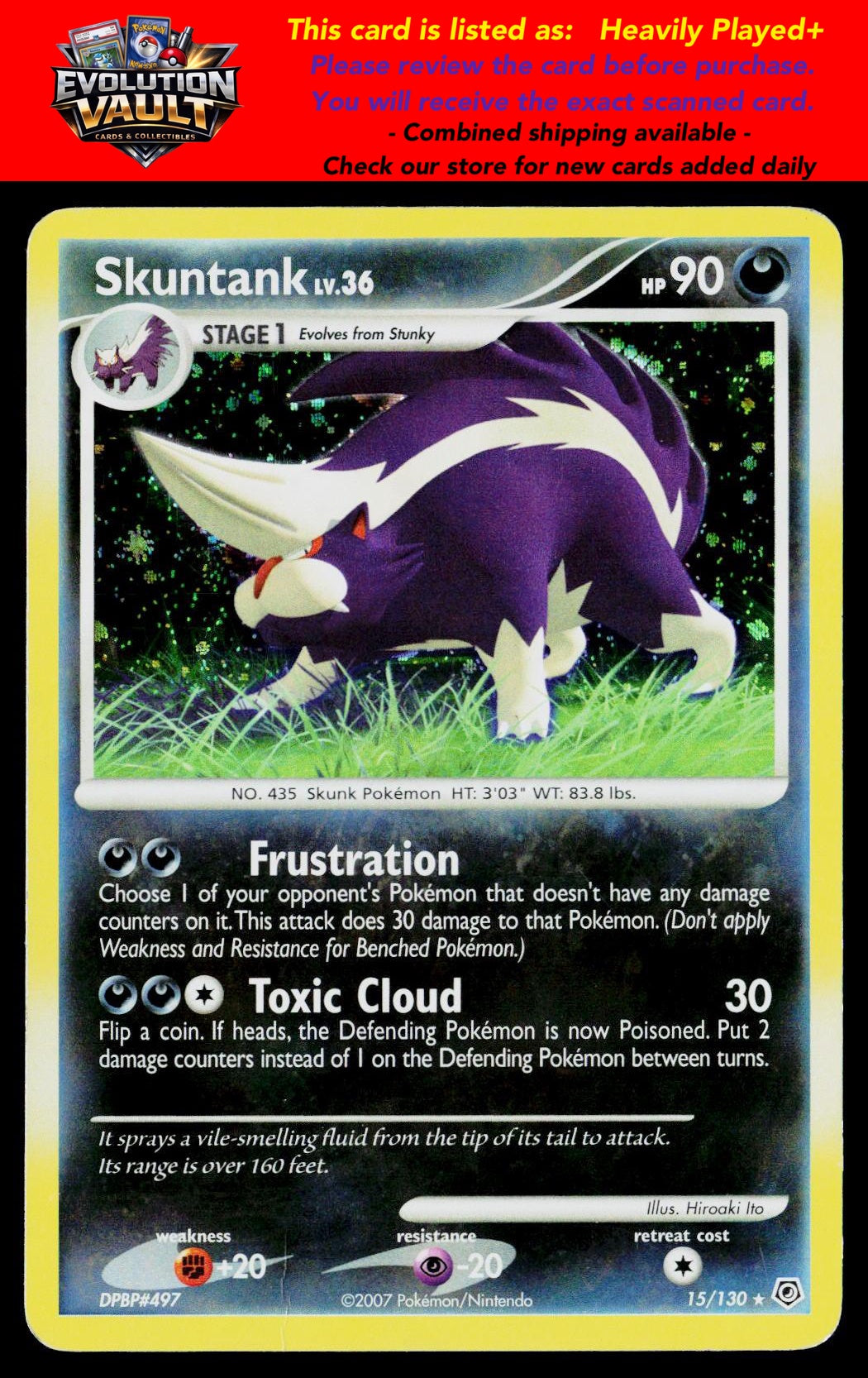 Diamond and Pearl #15/130 Skuntank