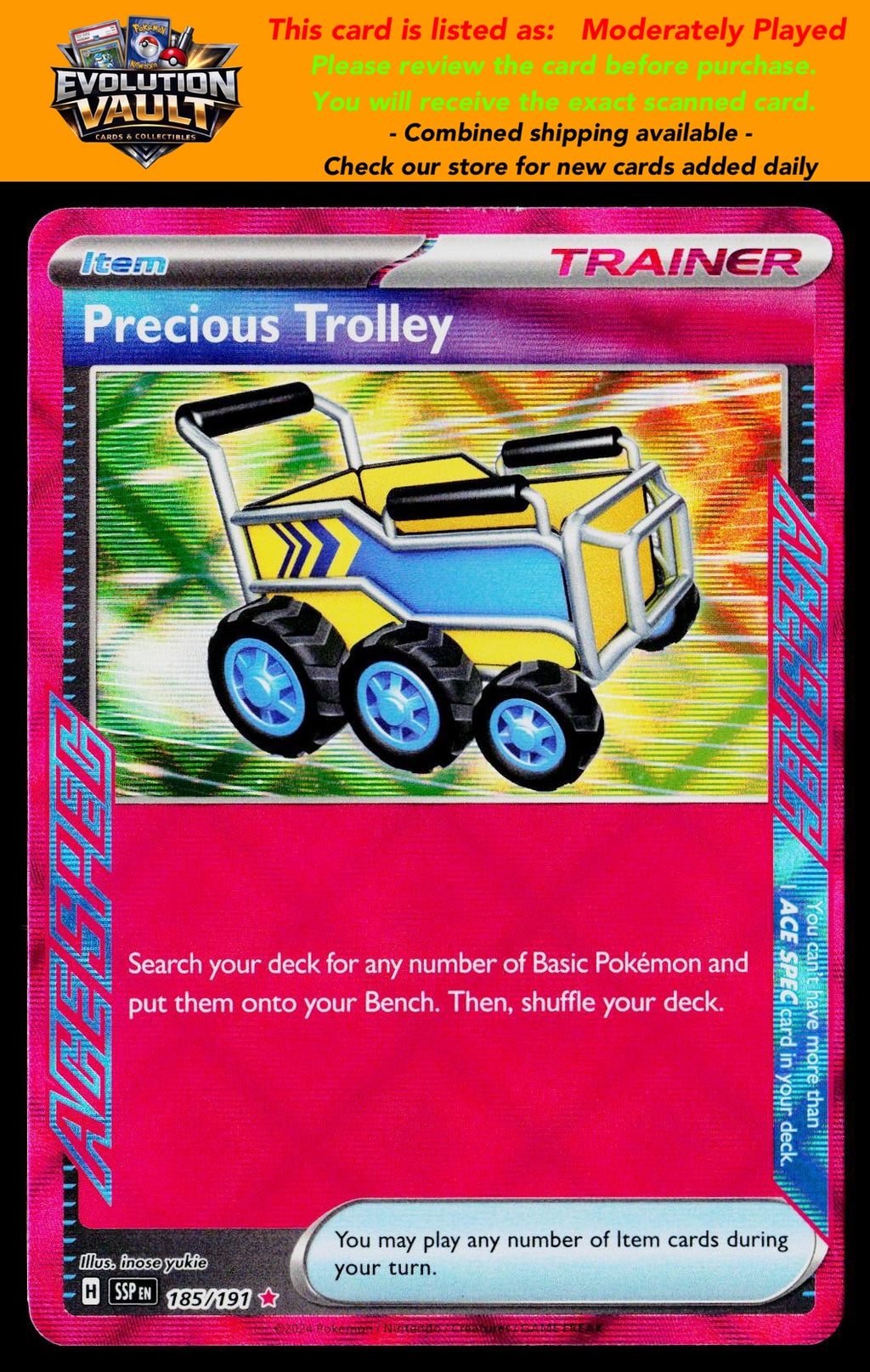 SV08: Surging Sparks #185/191 Precious Trolley