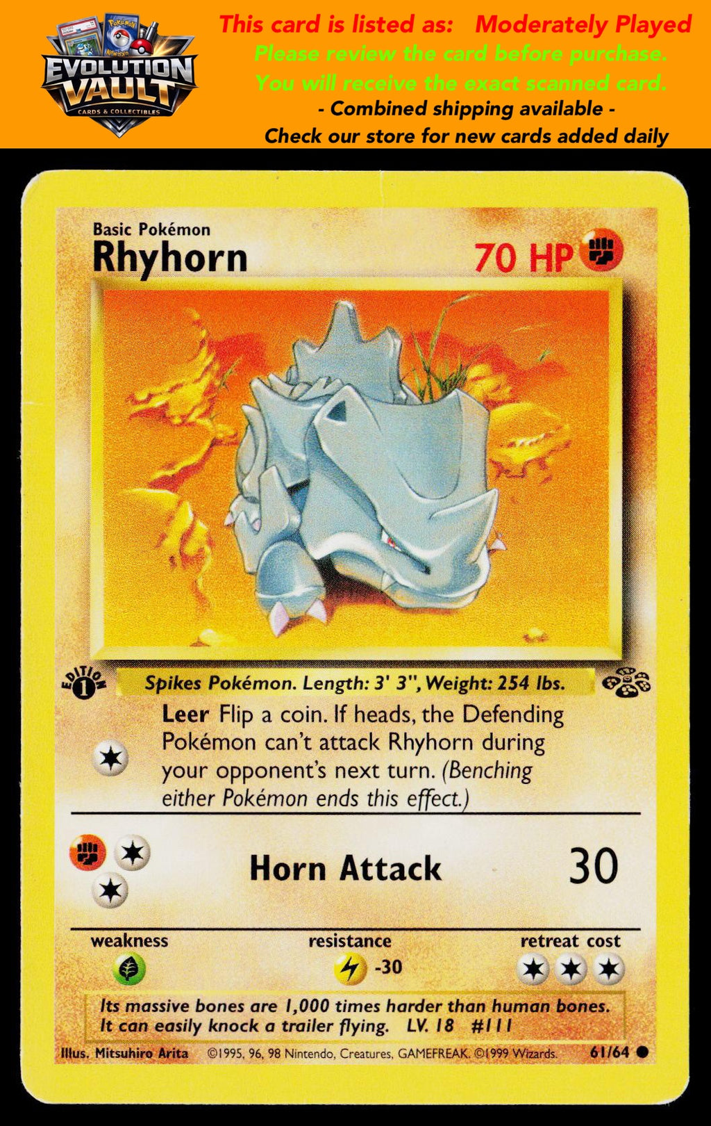 Jungle #61/64 Rhyhorn
