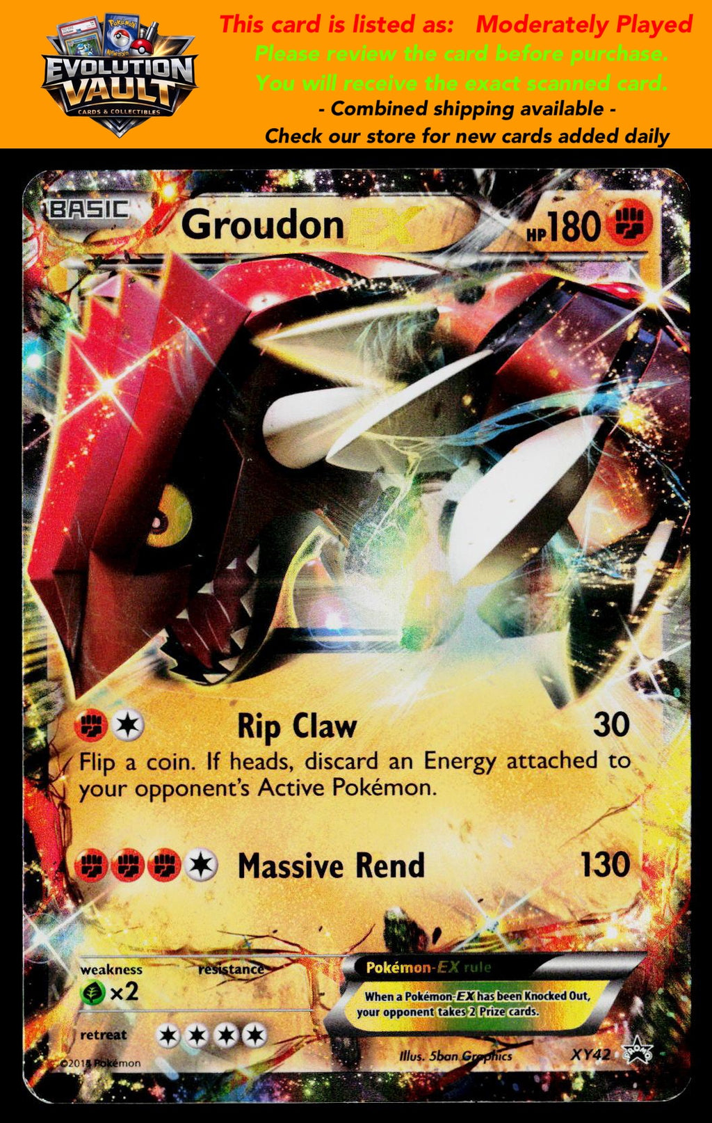XY Promos #XY42 Groudon EX