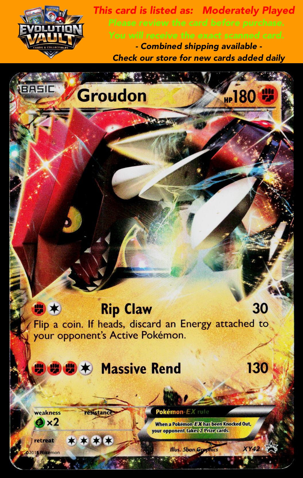 XY Promos #XY42 Groudon EX