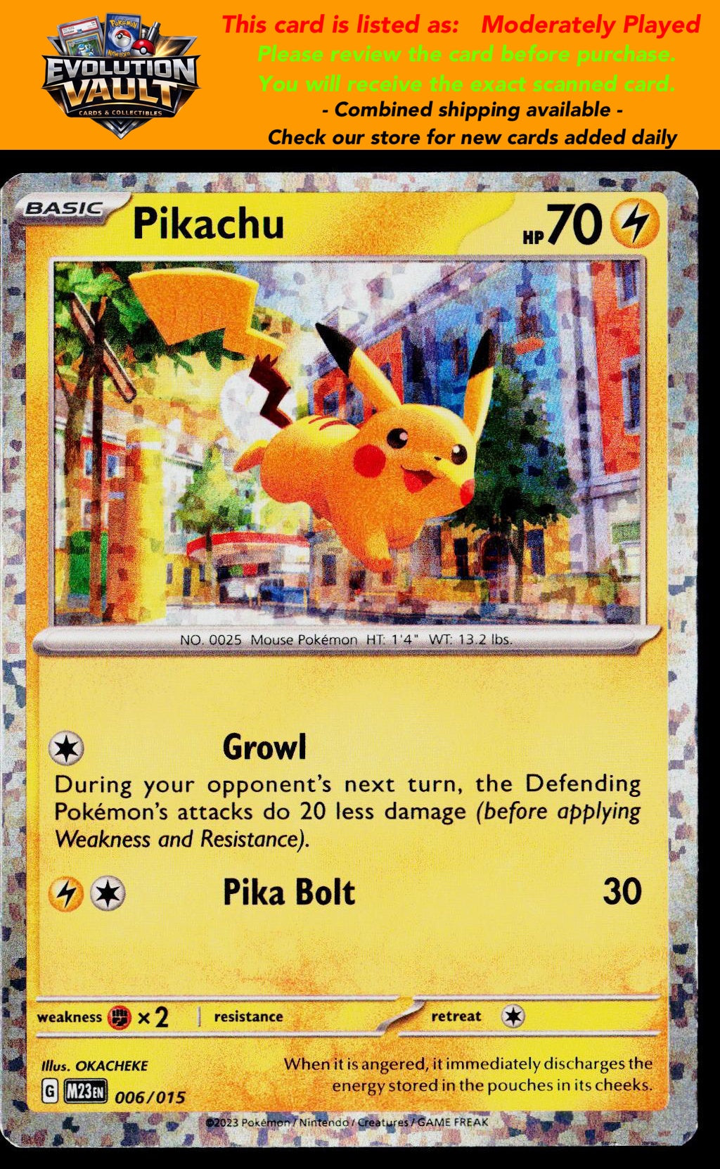 McDonald's Promos 2023 #006/015 Pikachu