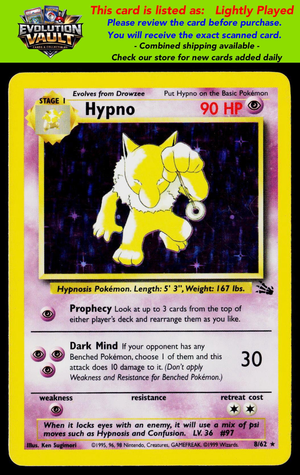 Fossil #08/62 Hypno (8)